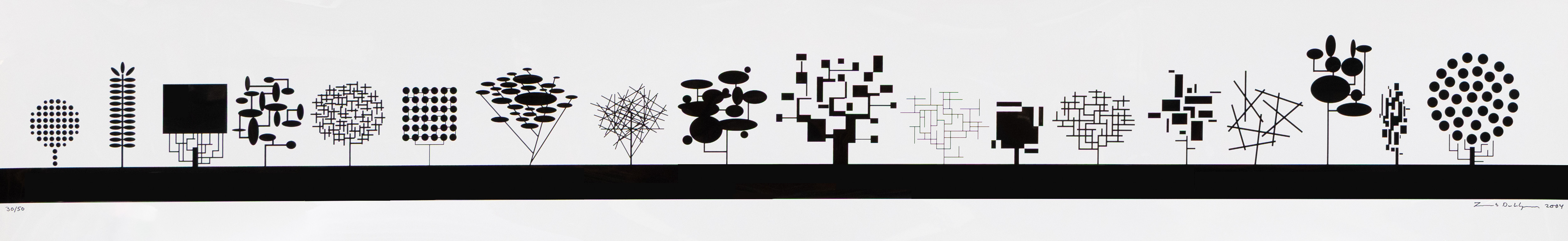 JACOB DAHLGREN (FÖDD 1970). "Sommarnatt vid stranden", screentryck