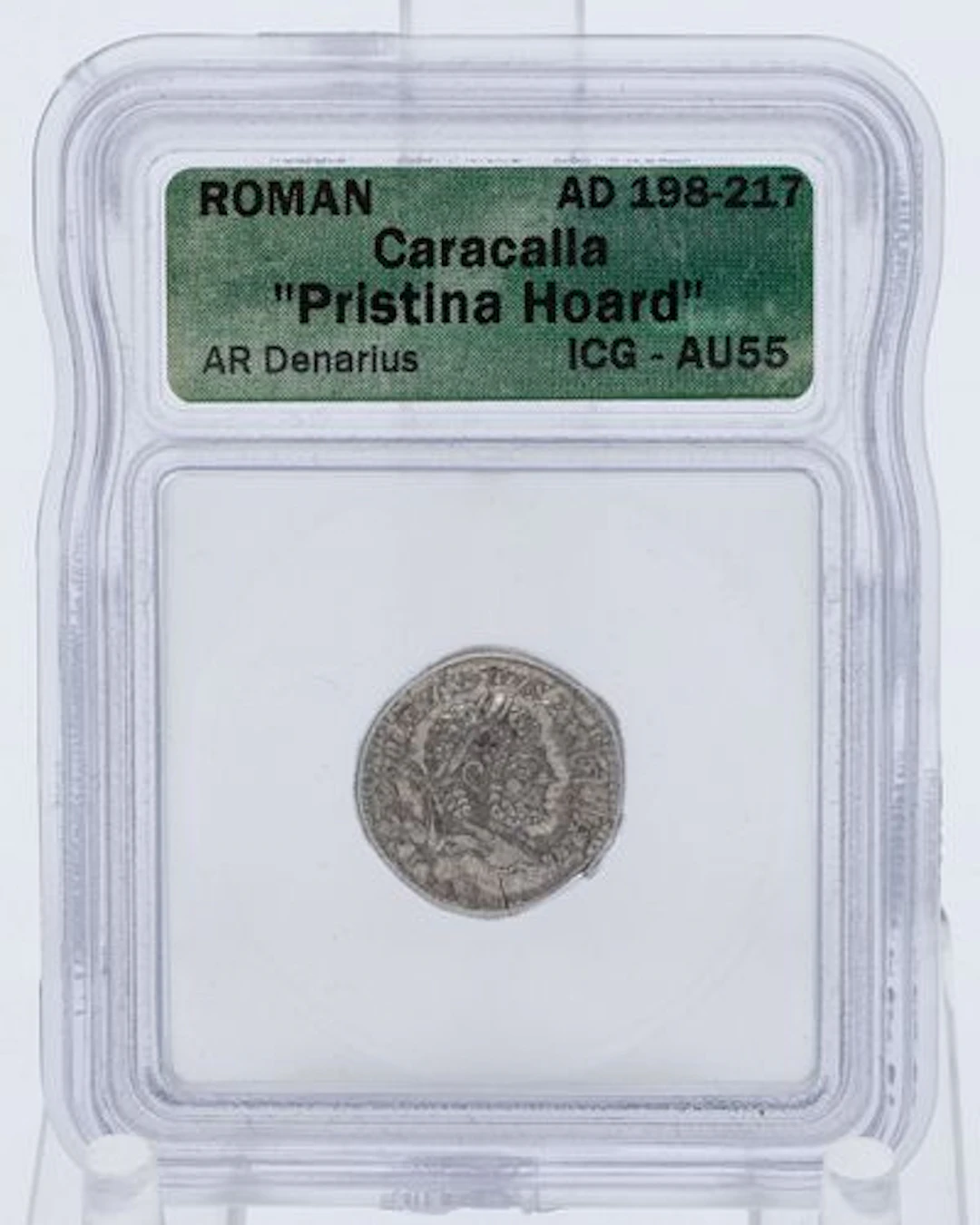Roman Coin, Caracalla Pristina Hoard, AU55
