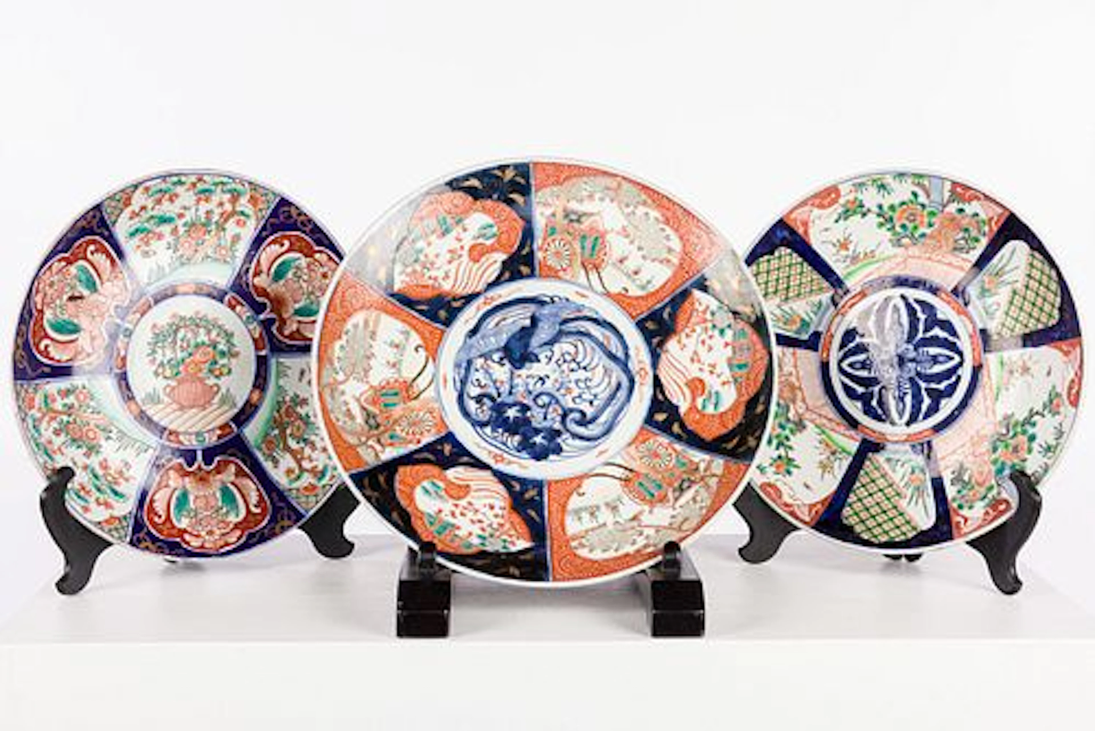 Three Japanese Imari Chargers