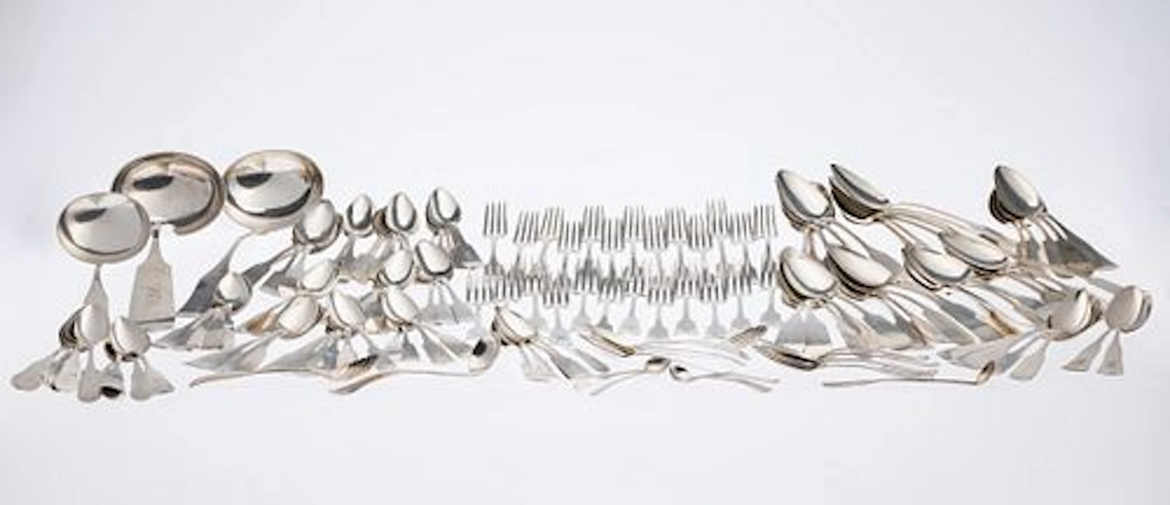 Miscellaneous Group of Coin Silver Flatware, 90 pcs.