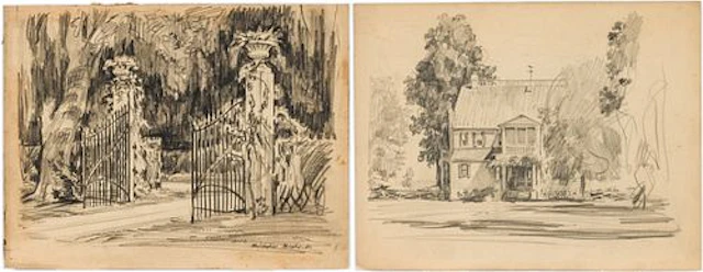Christopher Murphy Jr. (Sav, 1902-1973), 2 Sketches