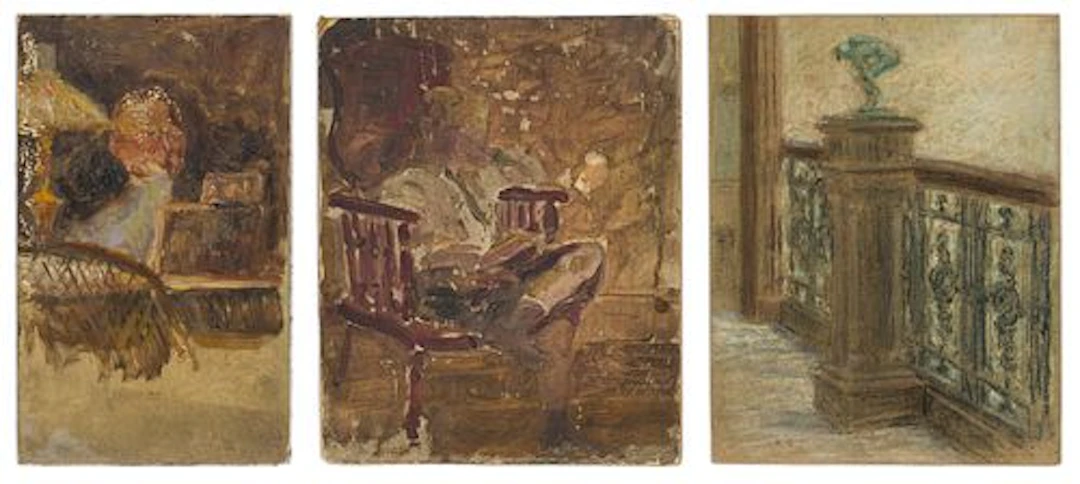 Christopher Murphy Jr & Sr, 2 Oil Studies & Pastel