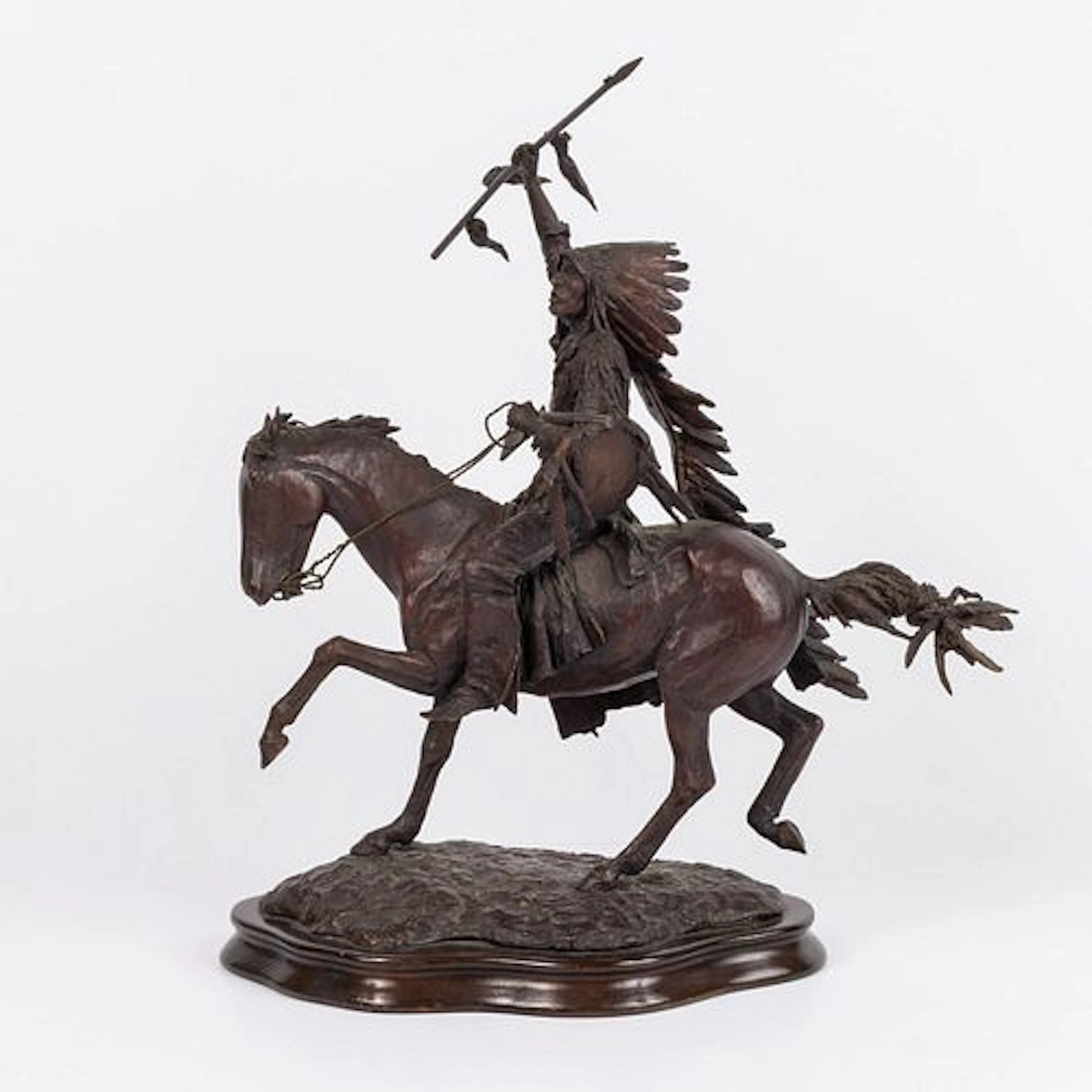 Ernest Berke (NY, 1921-2010), The Chieftain, Bronze
