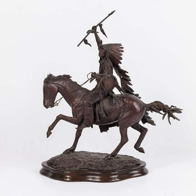Ernest Berke (NY, 1921-2010), The Chieftain, Bronze