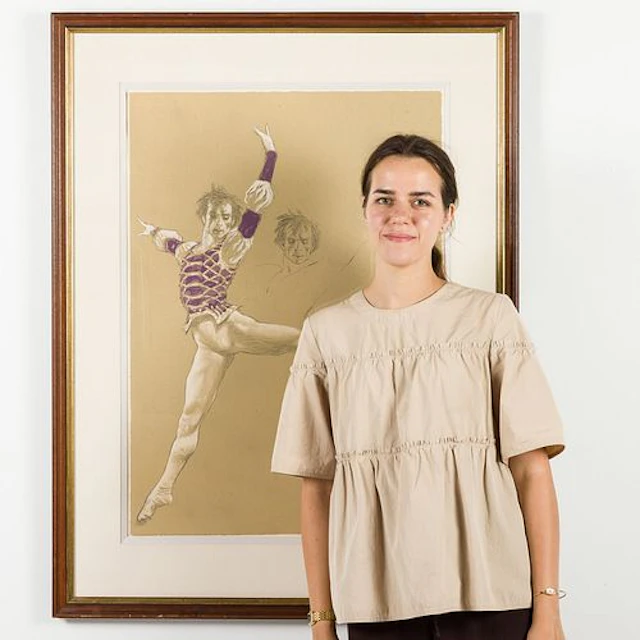 Jamie Wyeth (b. 1946), Rudolph Nureyev, Lithograph