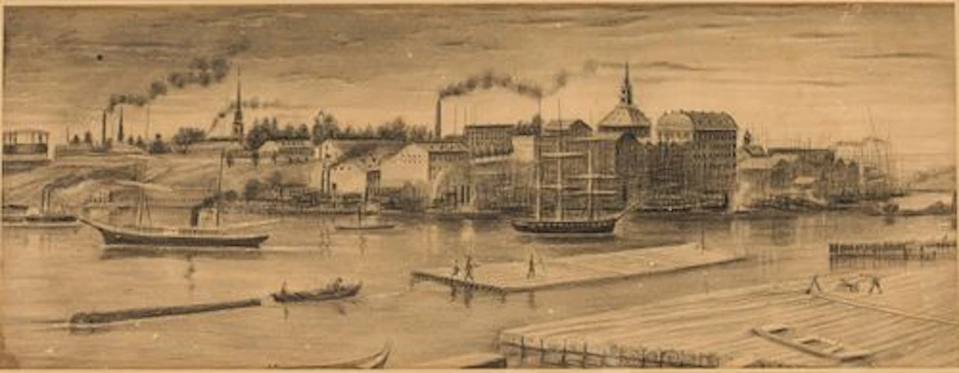 Charcoal Drawing of Savannah, c. 1920s