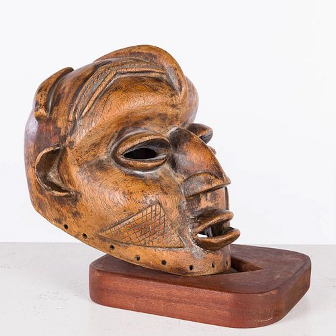 Carved Wood African Mask