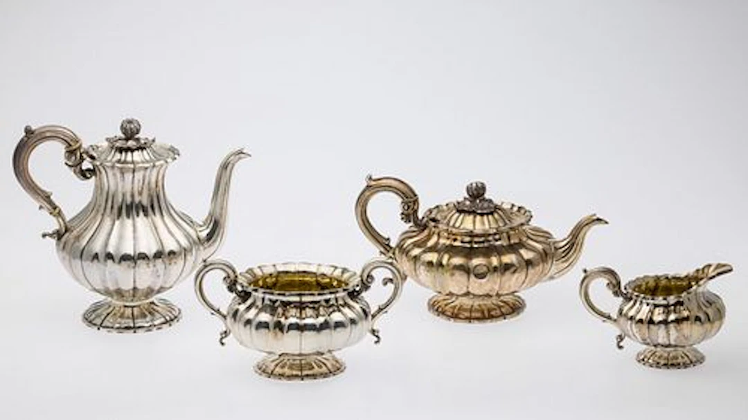 William IV Sterling 4 Piece Coffee & Tea Set