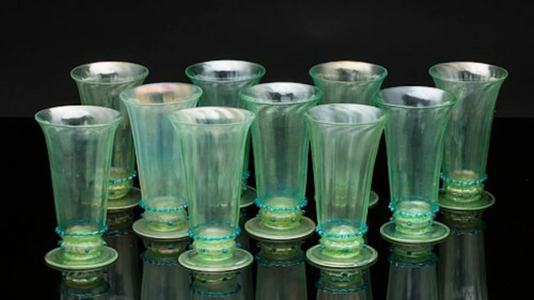 10 Murano Drinking Glasses