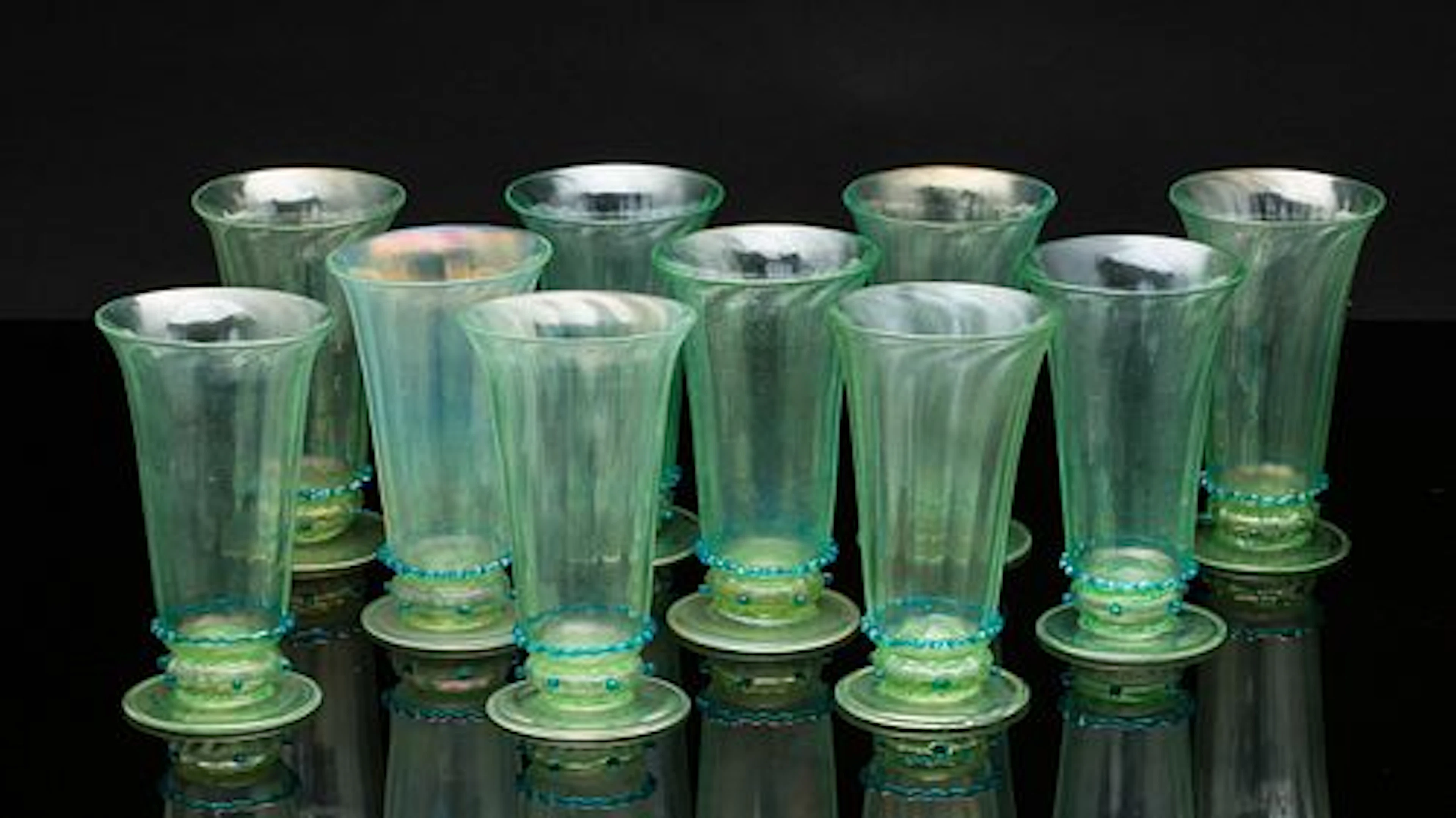 10 Murano Drinking Glasses