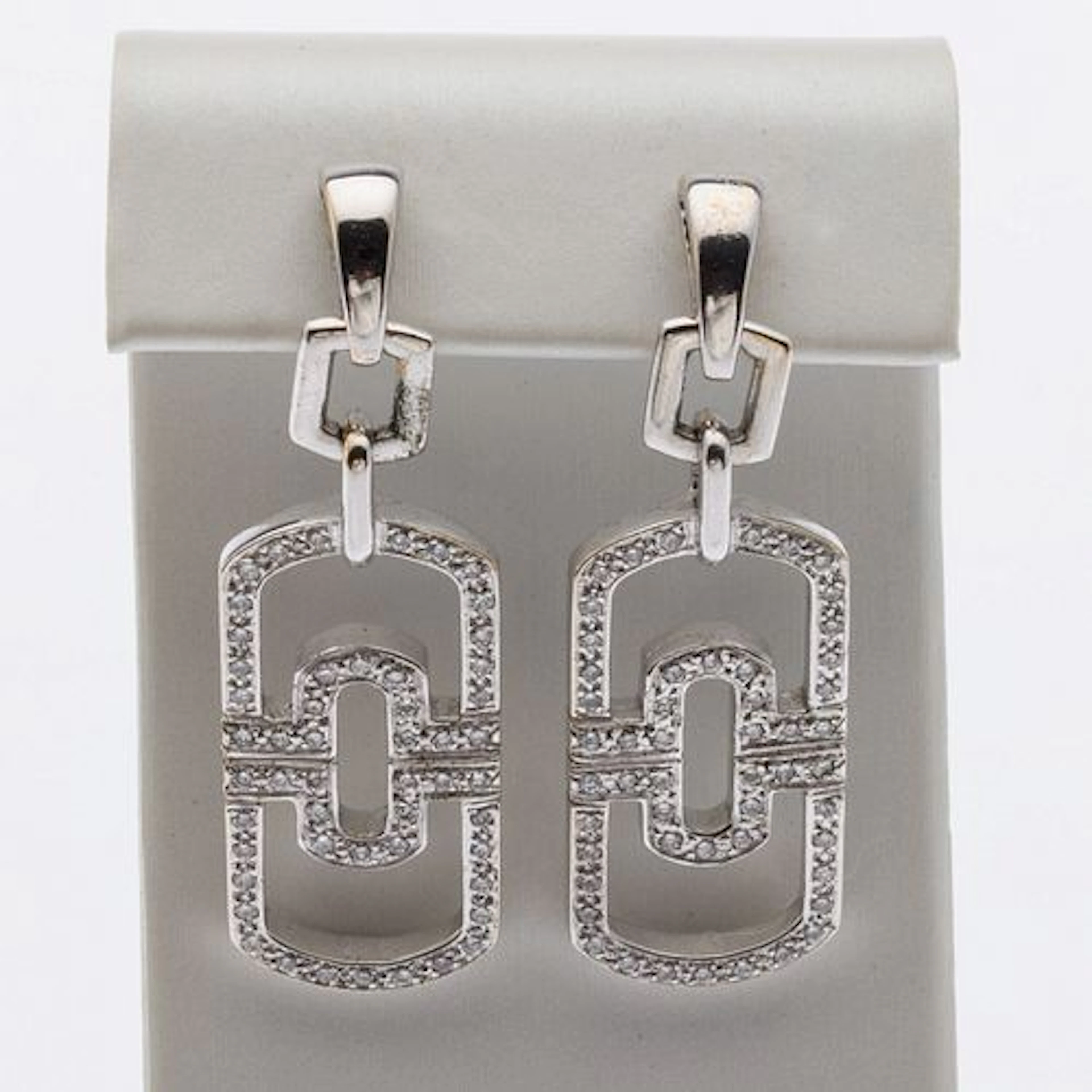 18K Gold and Diamond Earrings