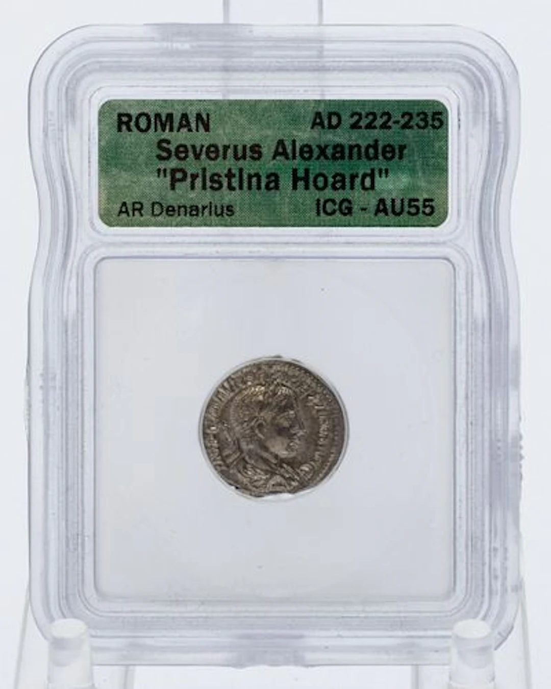 Roman Coin, Severus Alexander Pristina Hoard, AU55