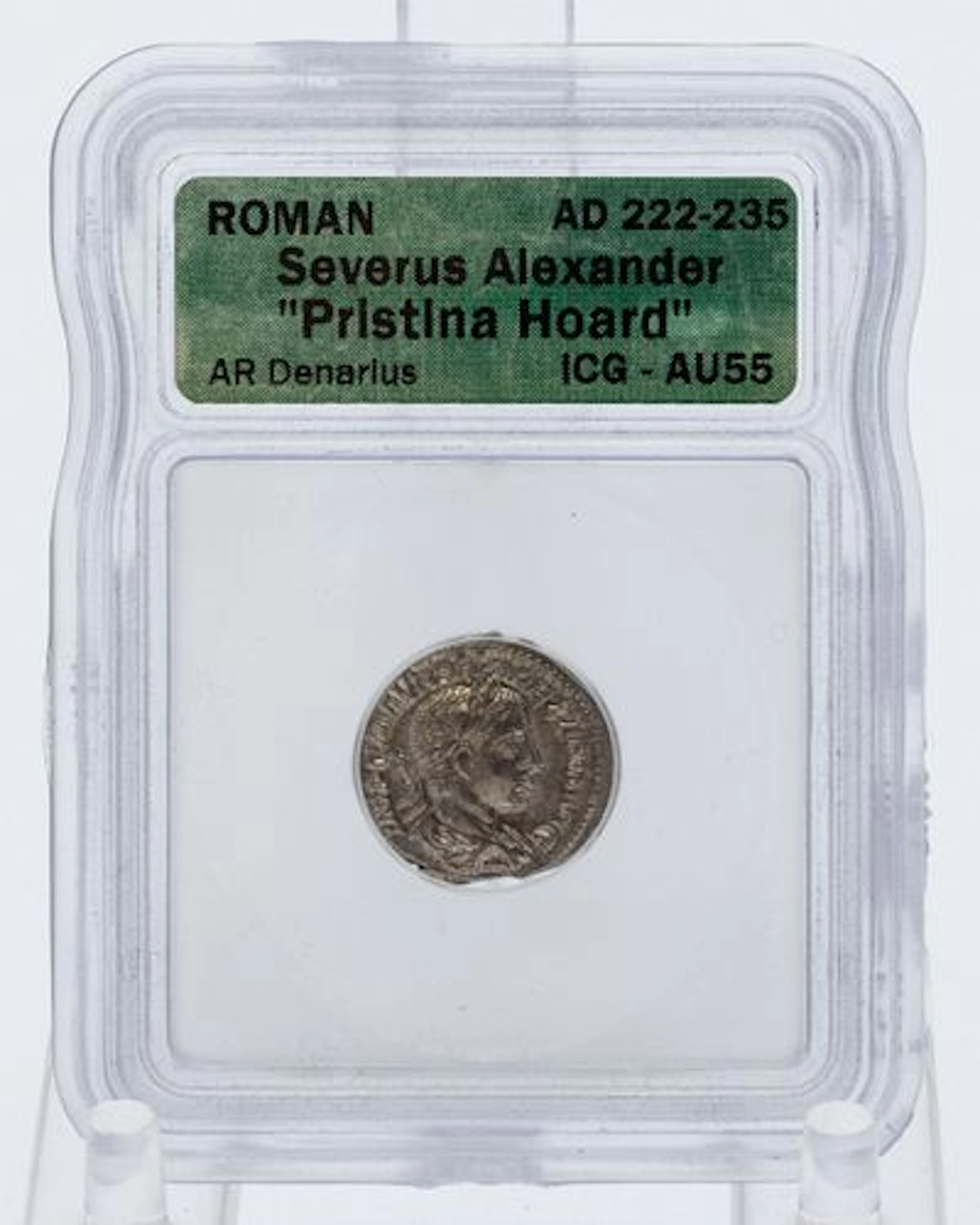 Roman Coin, Severus Alexander Pristina Hoard, AU55