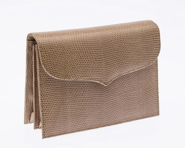 Lana Marks Taup Lizard Skin Purse