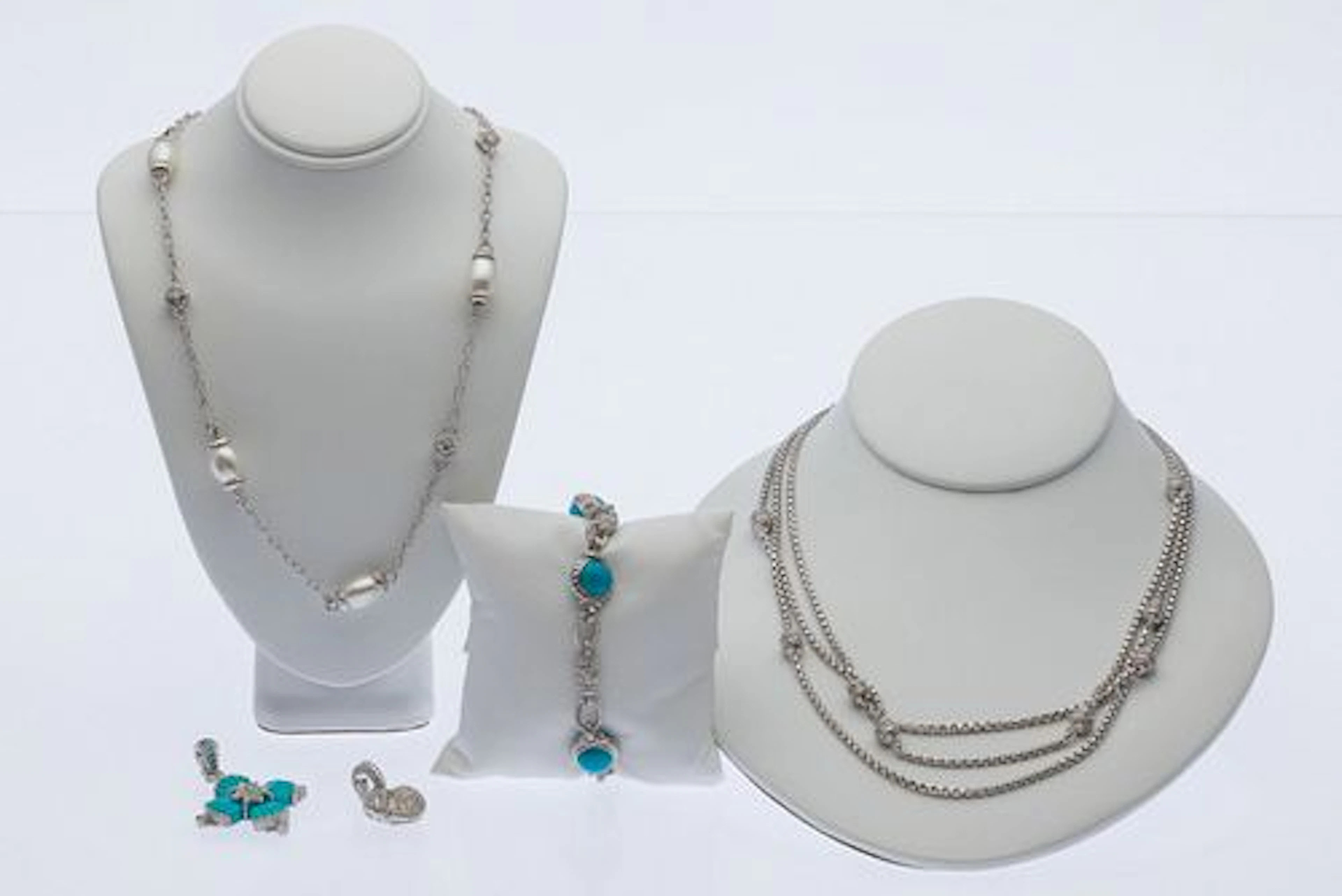 Group of Judith Ripka Sterling Silver Jewelry, 5 pc