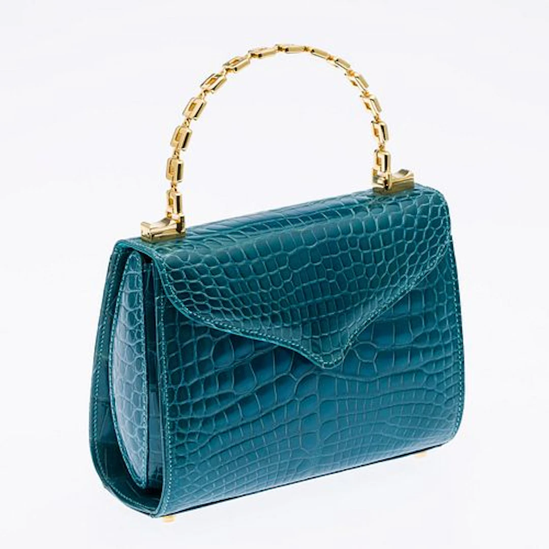 Lana Marks Aqua Leather Purse