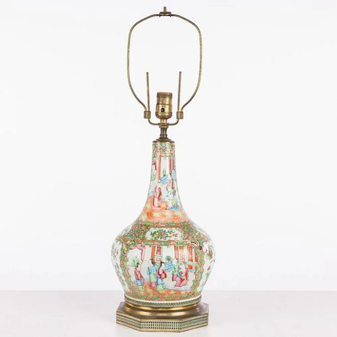 Chinese Famille Rose Bottle Vase, 19th C