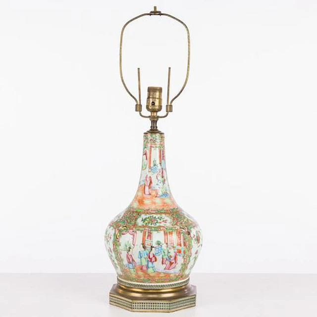 Chinese Famille Rose Bottle Vase, 19th C