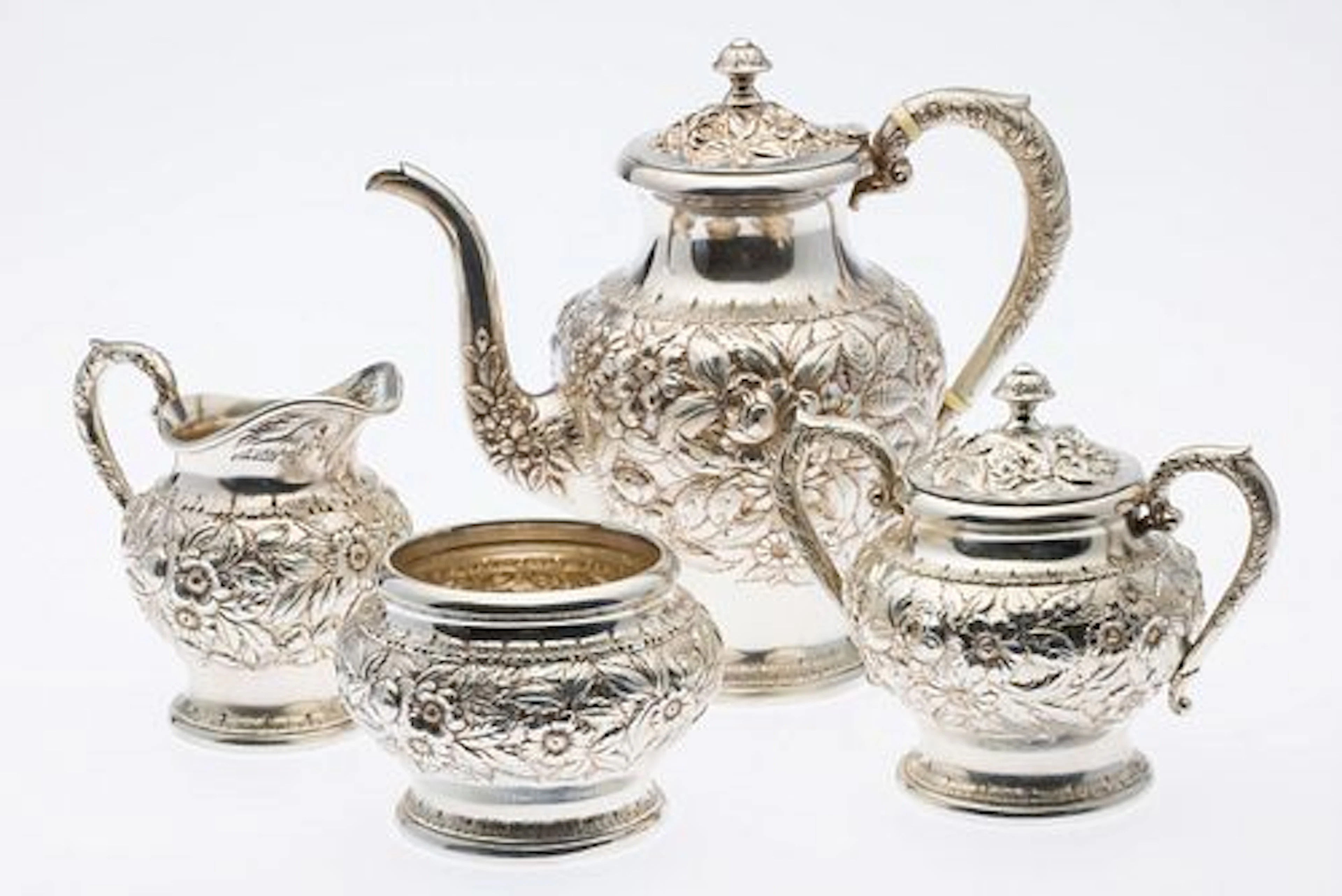 S. Kirk & Sons 4 Piece Sterling Coffee Service