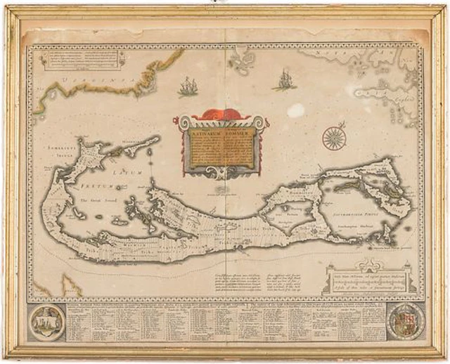 Willem Janszoon Blaeu (1571-1638), Map of Bermuda