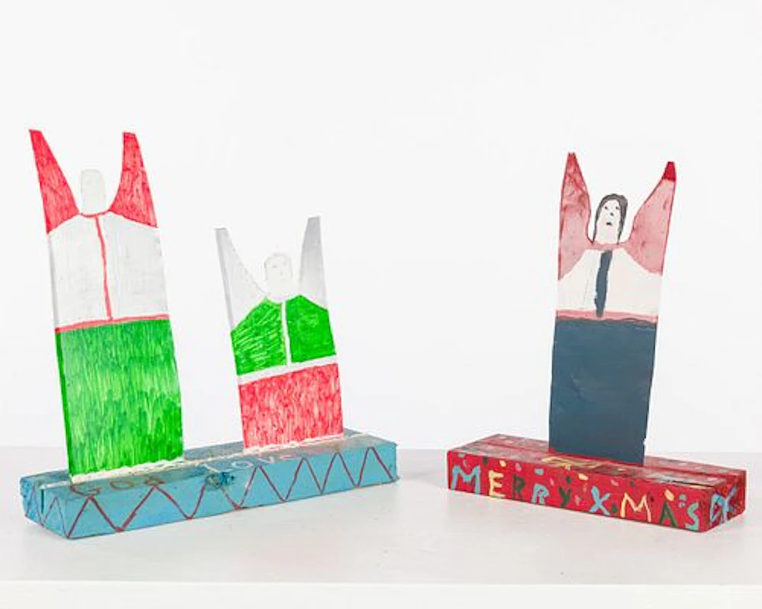 R.A. Miller (GA, 1912-2006), 2 Works with Tin Angels