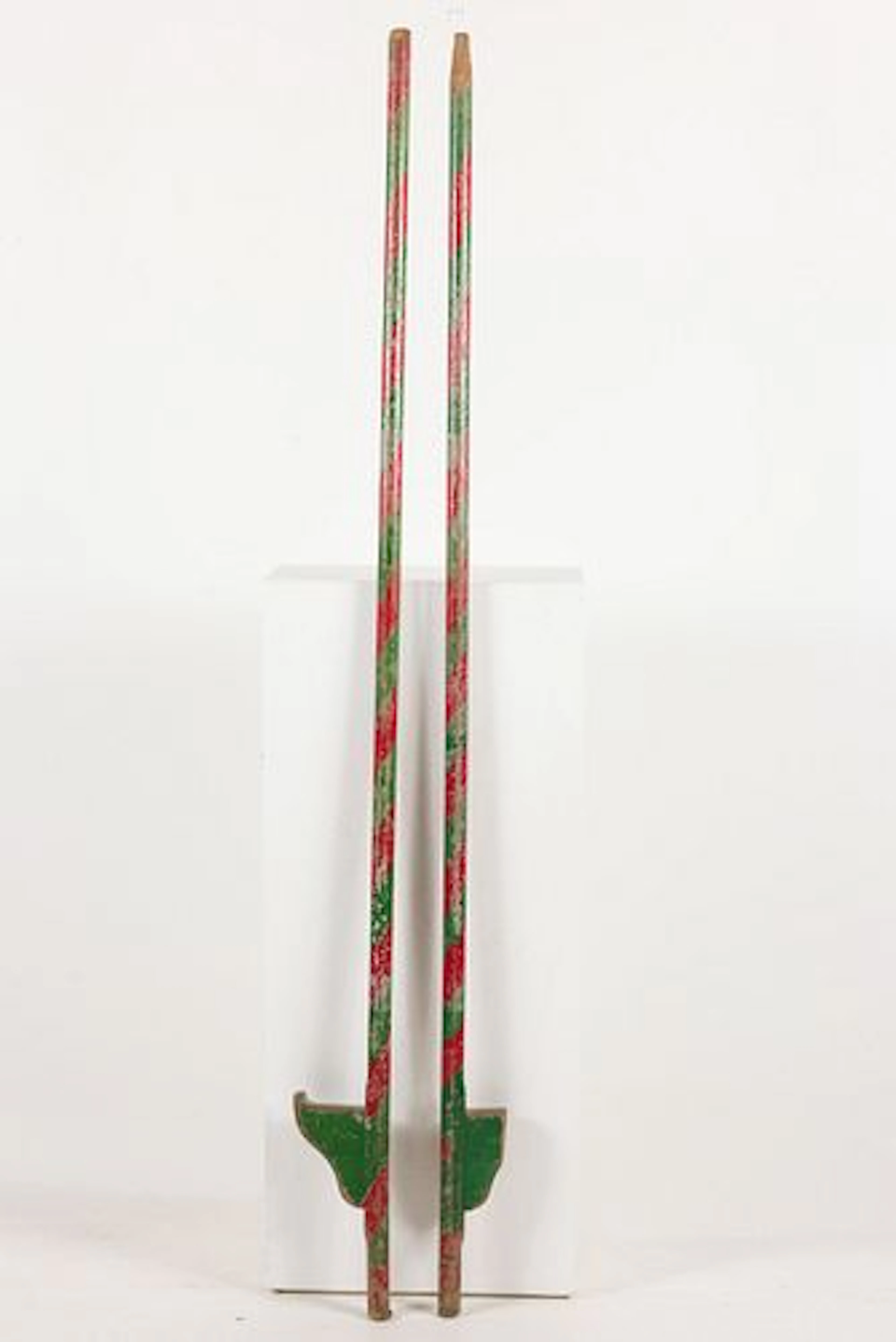 Vintage Painted Wood Stilts