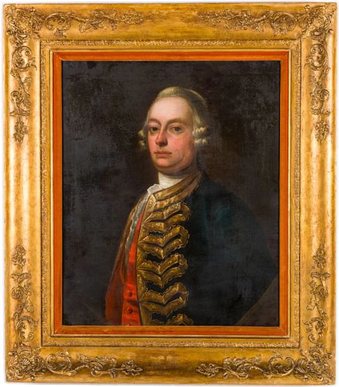 British School, Portrait of an Officer, Oil