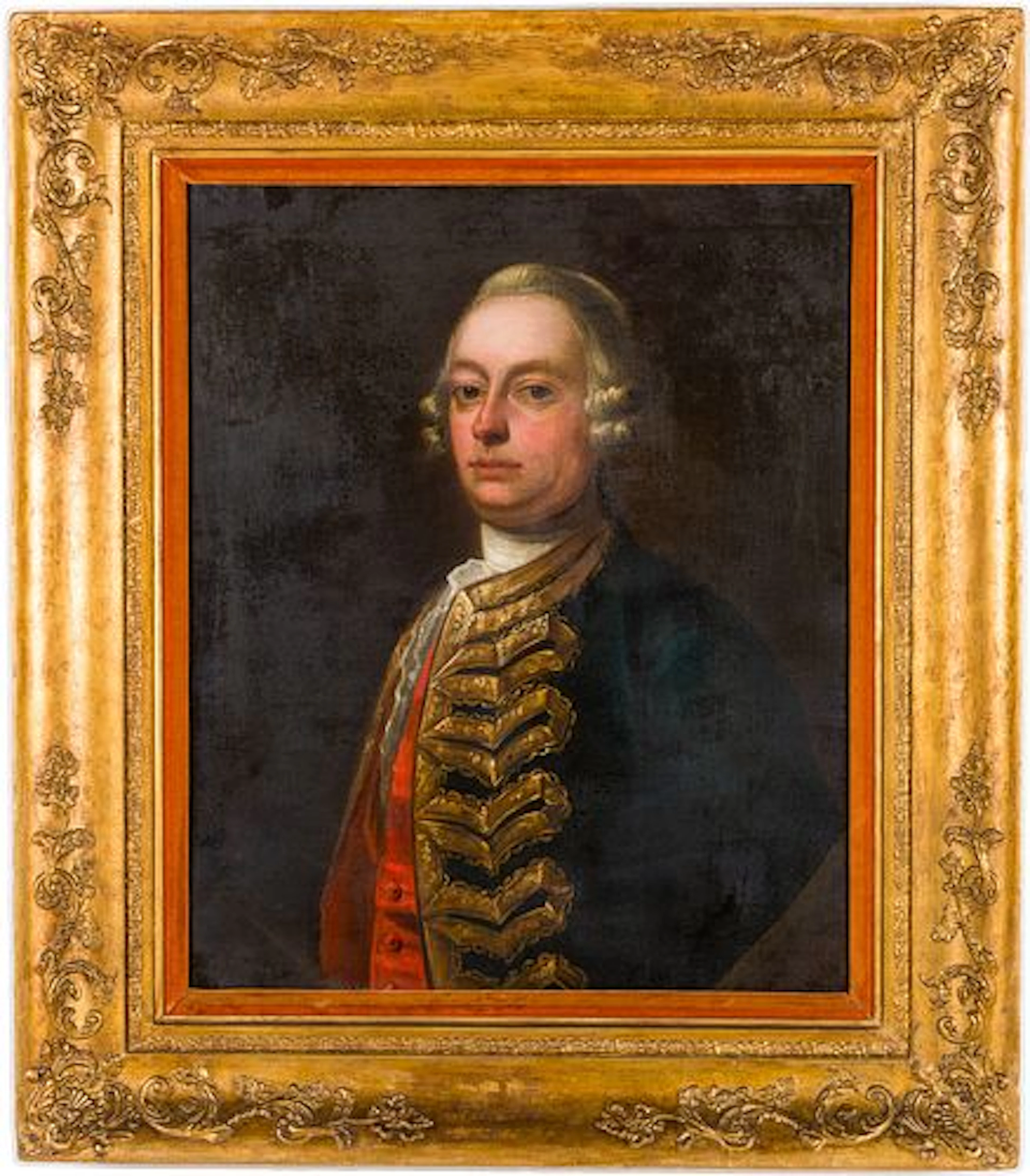 British School, Portrait of an Officer, Oil