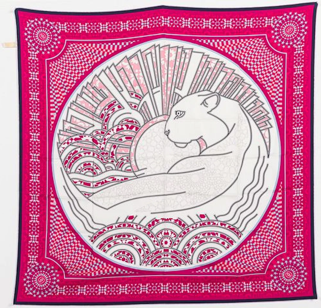 Cartier Silk Twill Panthere Scarf