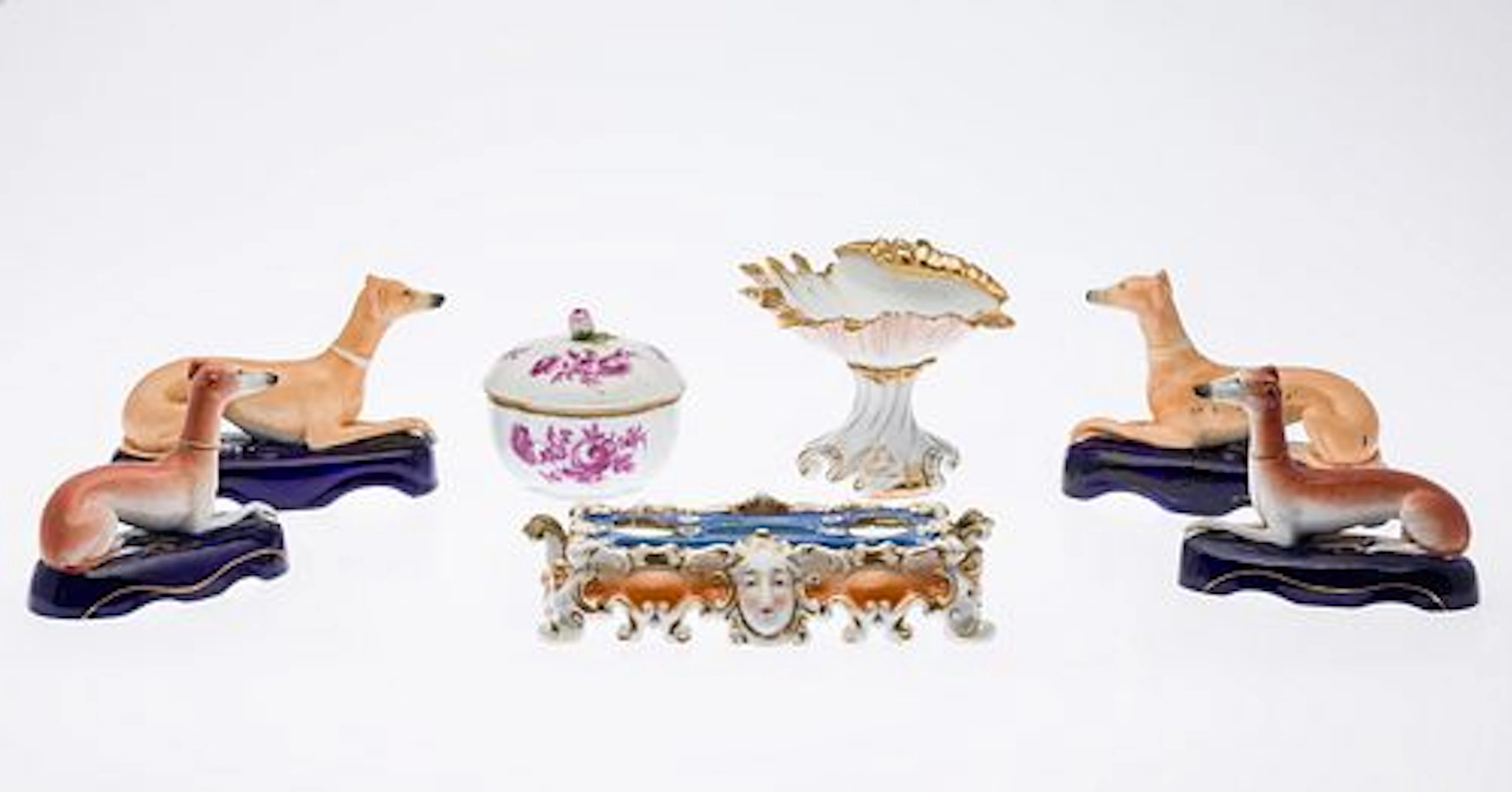 Group of English & European Porcelain, 19th C