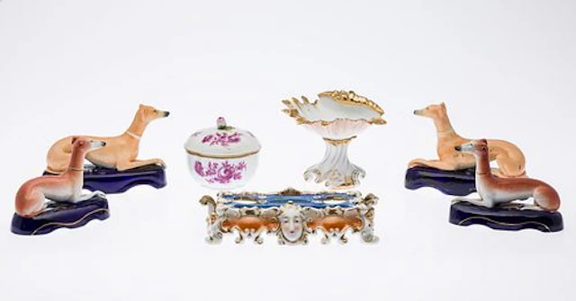 Group of English & European Porcelain, 19th C