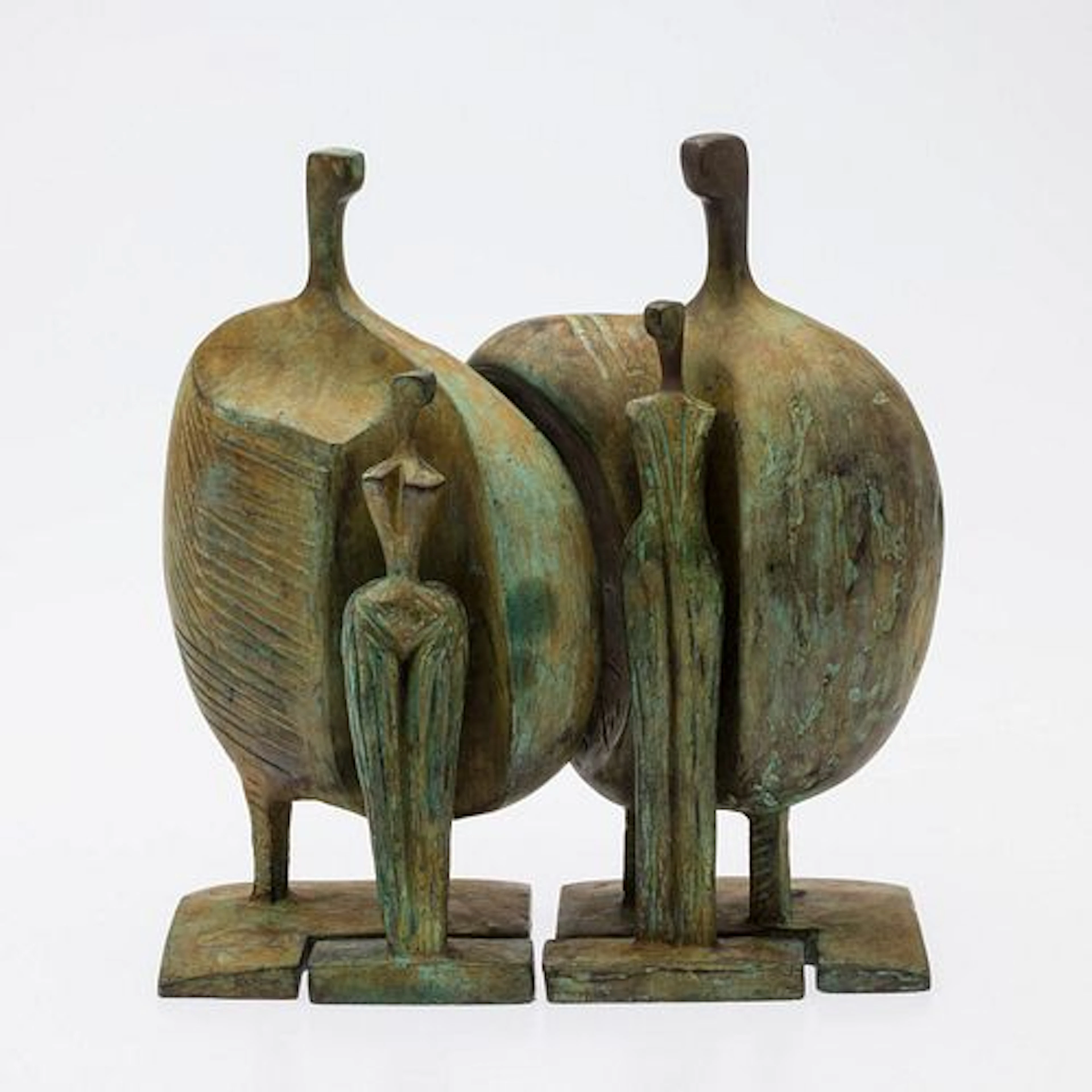 Itzik Benshalom (1945-2018), "The Family", Bronze