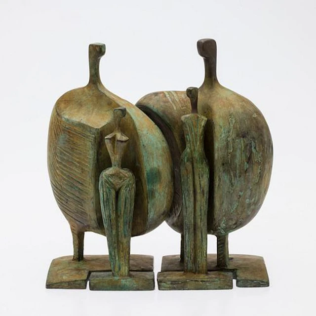 Itzik Benshalom (1945-2018), "The Family", Bronze