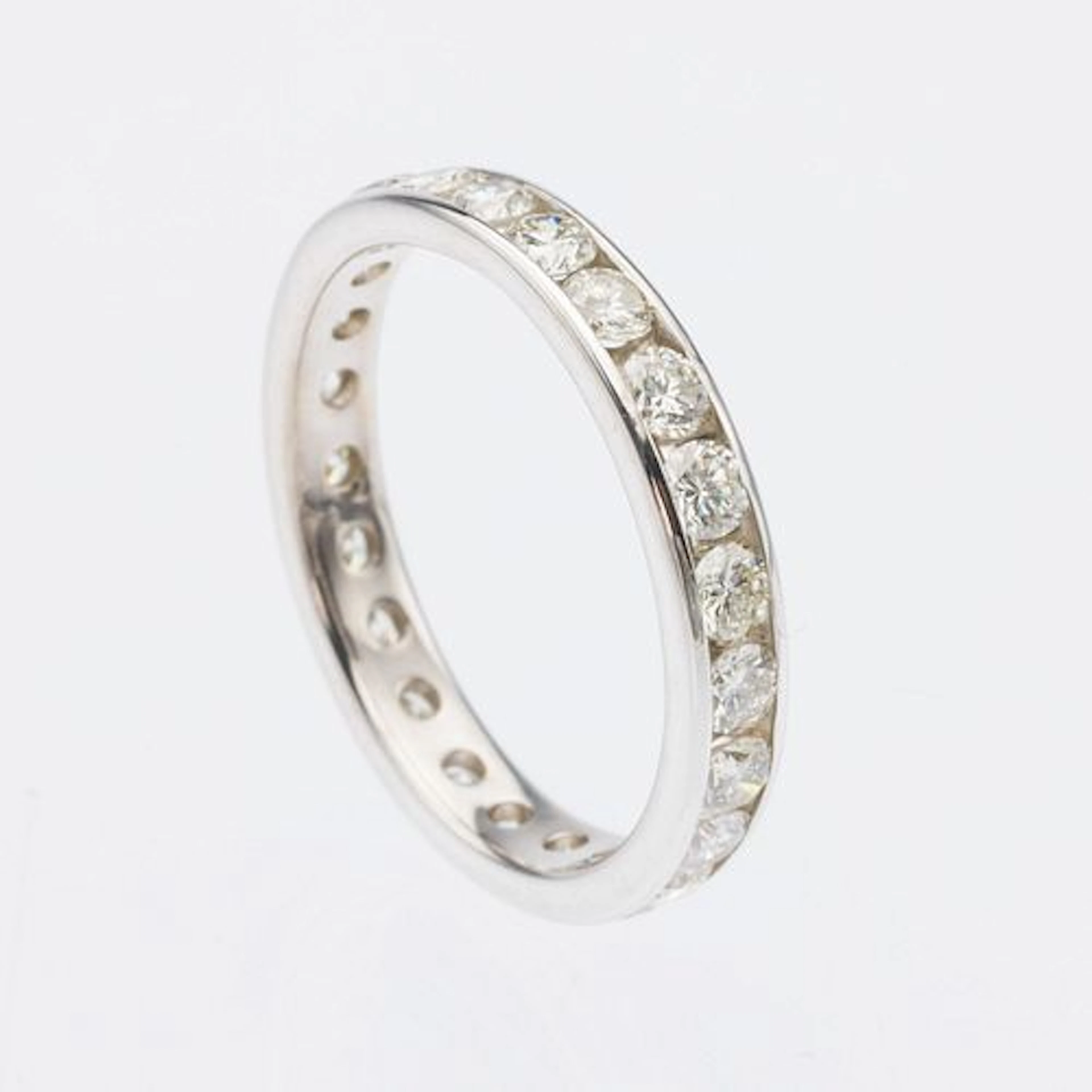 14K and Diamond Infinity Band, Size 7.75