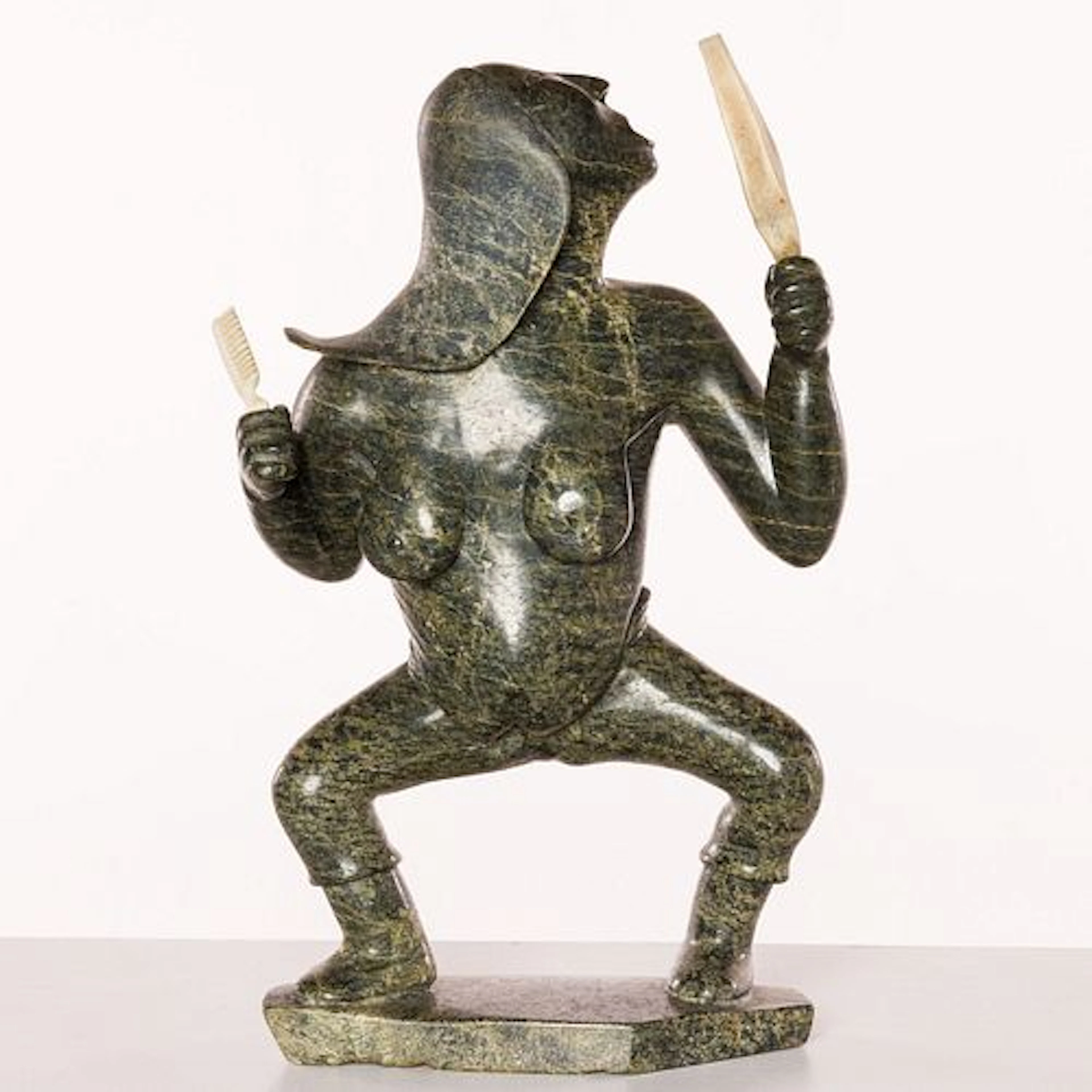 Inuit Carved Stone Female Figure
