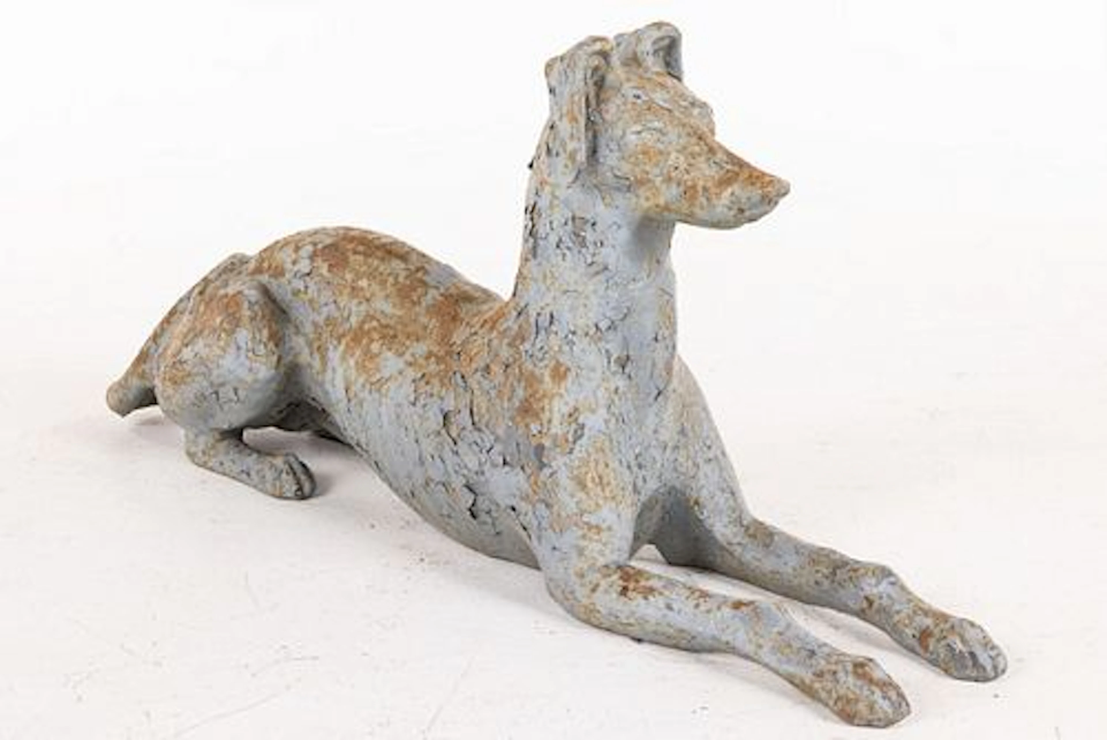 Painted Cast Iron Greyhound