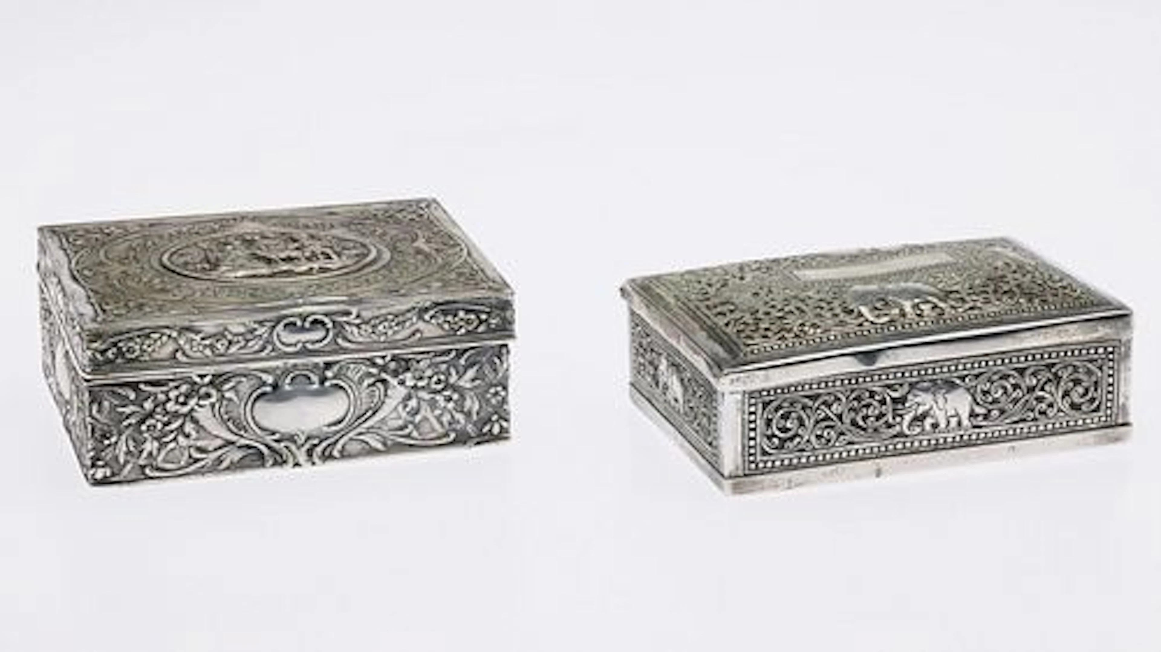 German Silver Box and Indian Silver Box