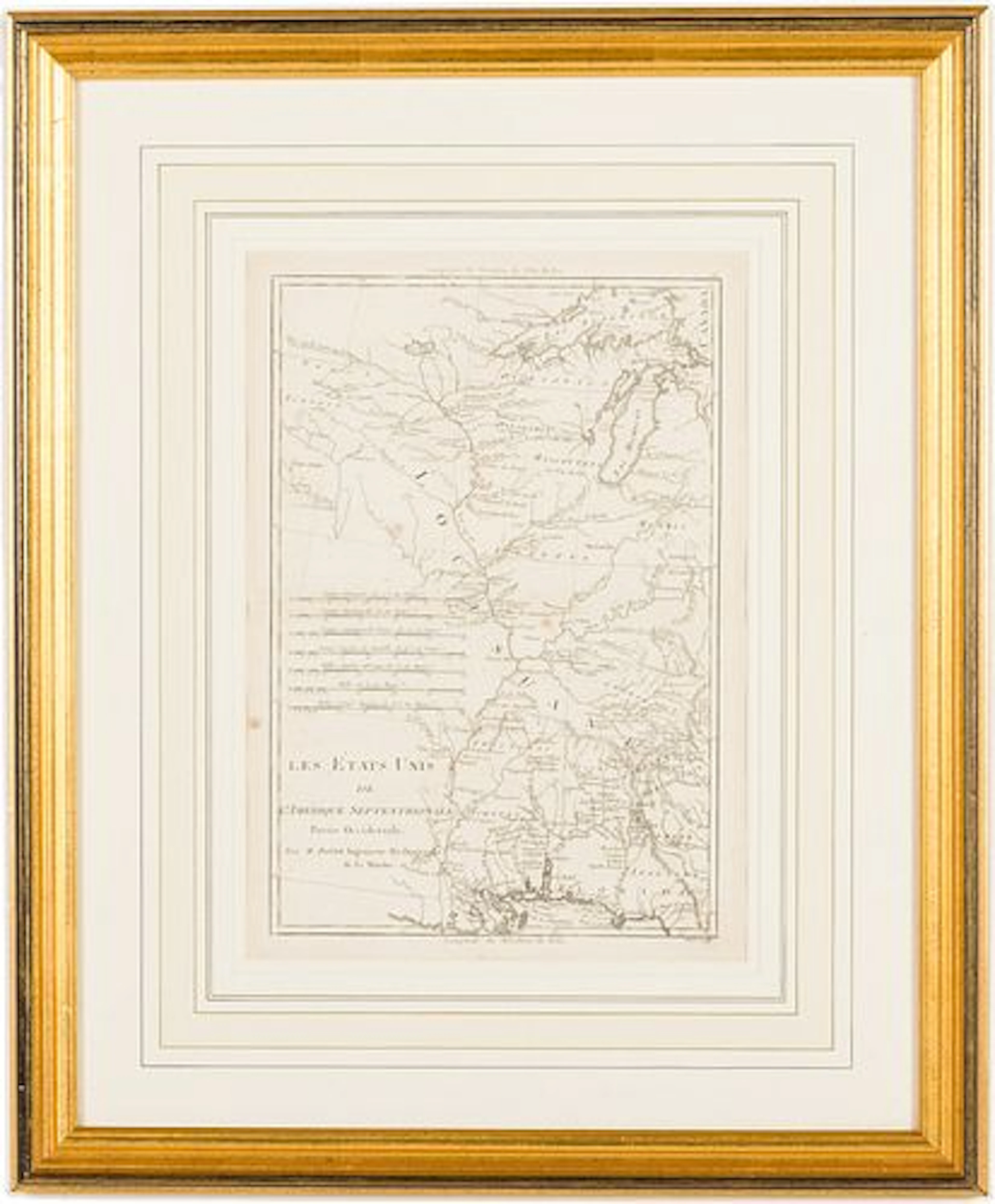 Rigobert Bonne (French, 1727-1794), Les Etats Unis