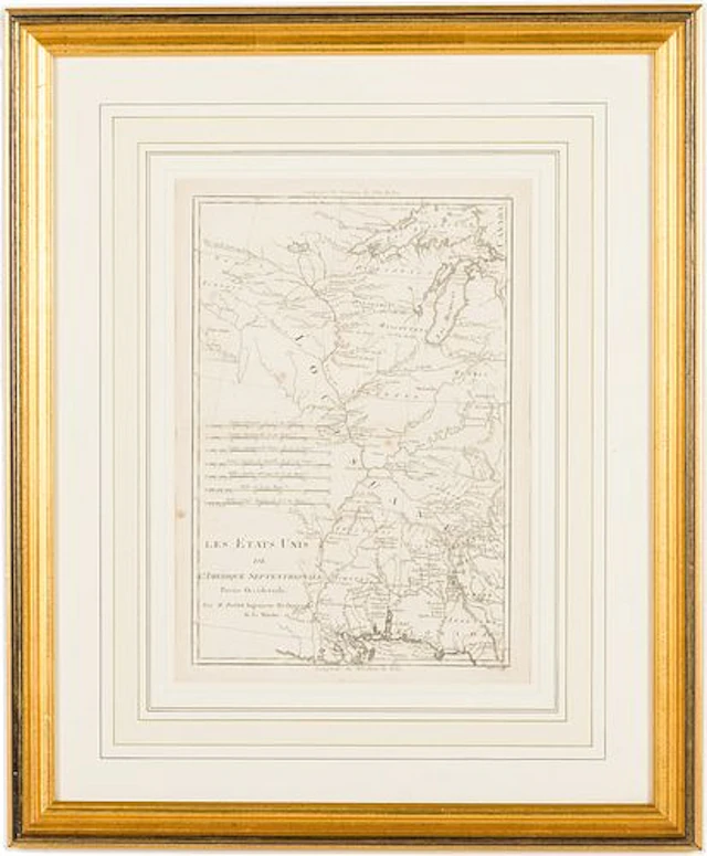 Rigobert Bonne (French, 1727-1794), Les Etats Unis