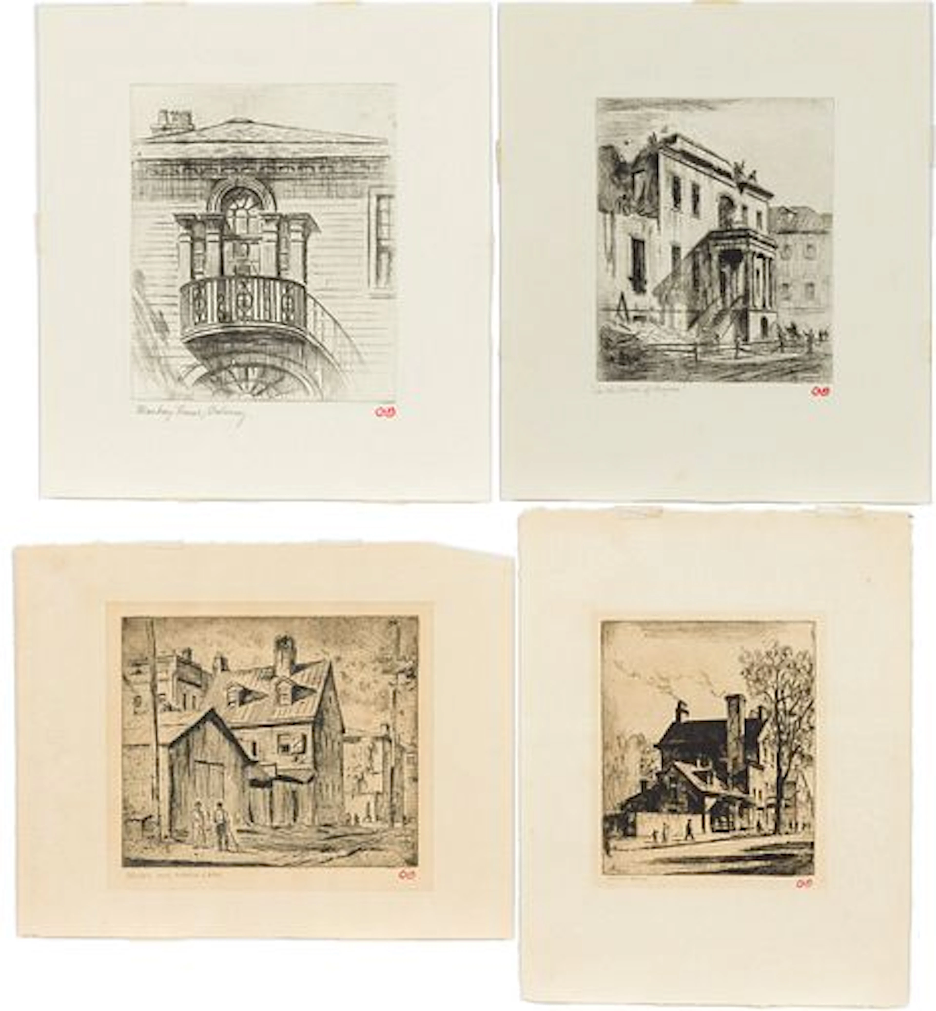 Christopher Murphy Jr., 4 Savannah Etchings