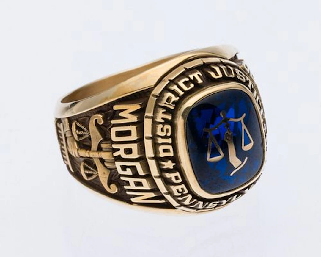 14K Gold Pennsylvania District Justice Ring, Sz 11.5