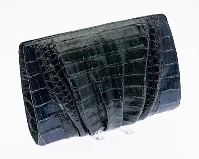 Nancy Gonzalez Dark Green Crocodile Handbag