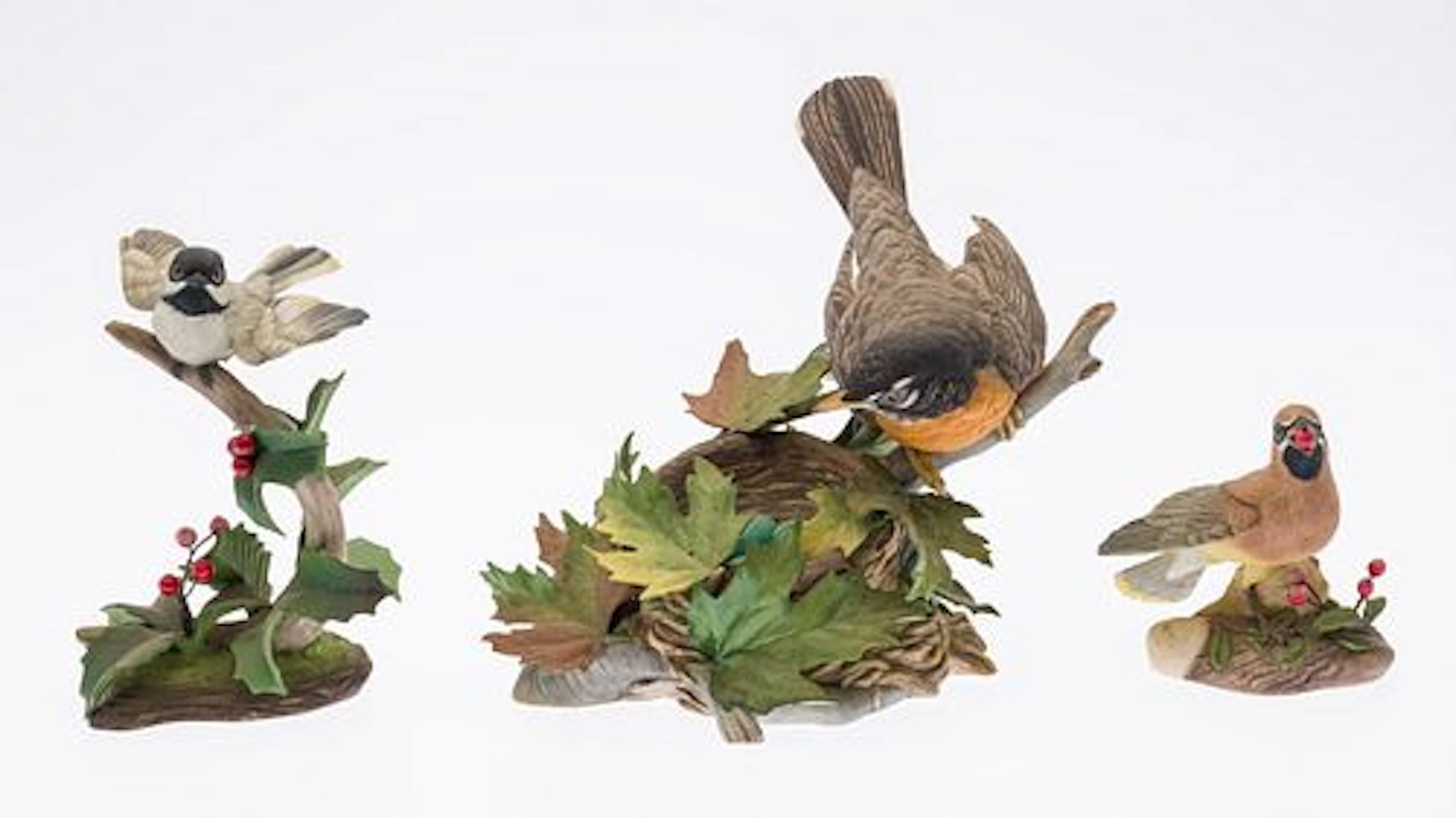 3 Boehm Porcelain Birds