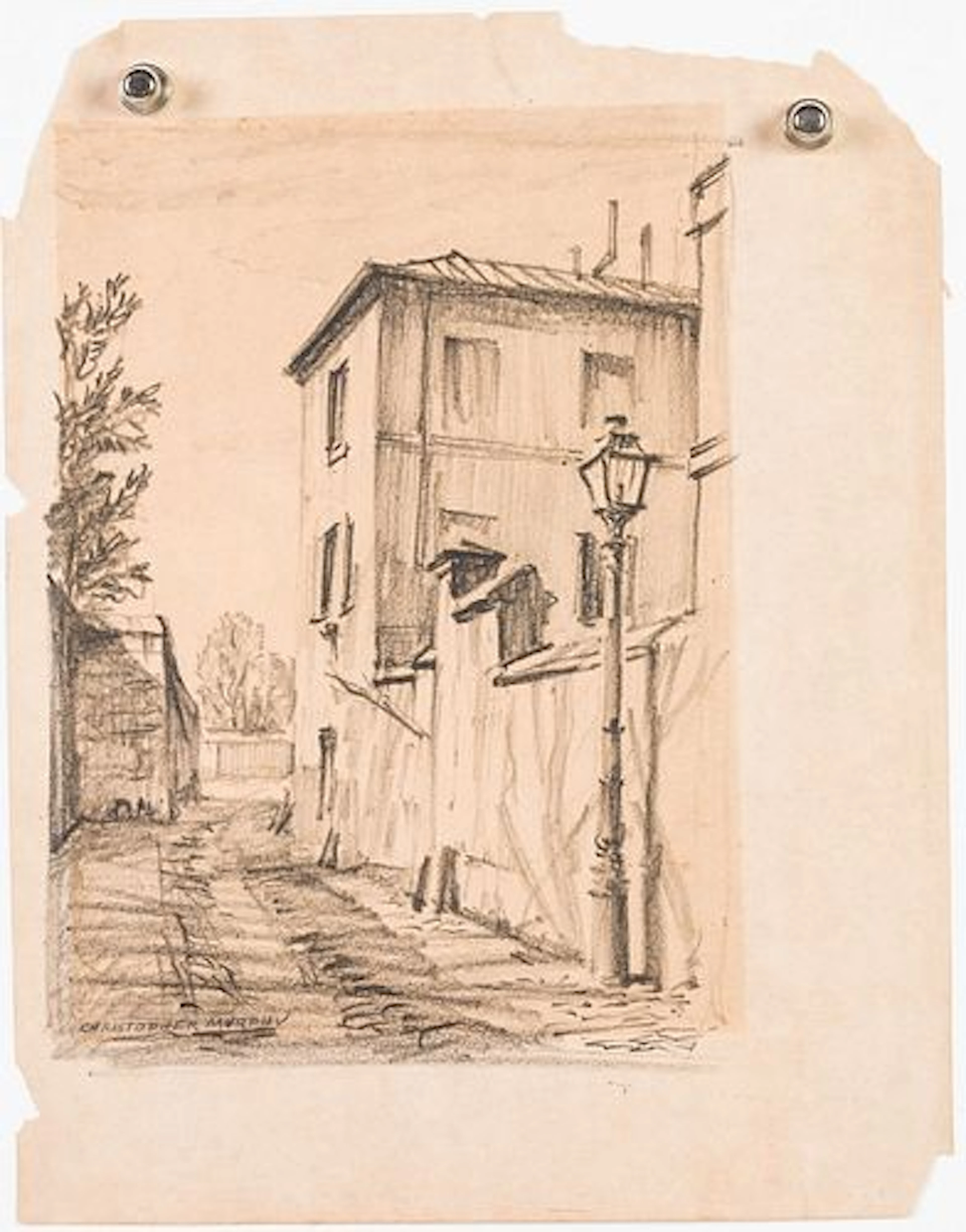Christopher Murphy Jr, Southern Street Scene, Pencil