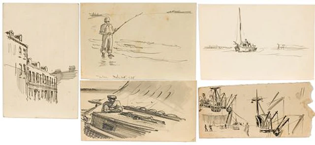 Christopher Murphy Jr. (1902-1973), 5 Small Sketches
