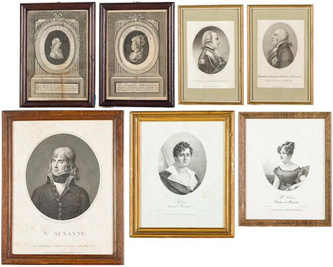 Group of Portrait Engravings, 7 pcs.
