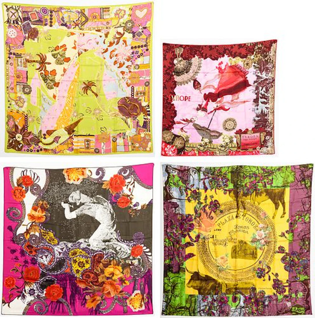 4 Christian Lacroix Silk Scarves