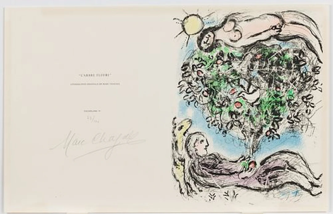 Marc Chagall (1887-1985), L'Arbre Fleuri, Lithograph