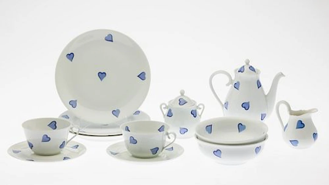 D. Porthault Limoges Breakfast Set, 9 pcs.