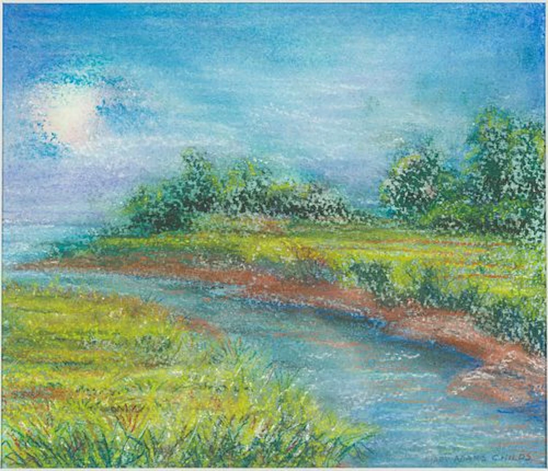 Mary Adams Childs, Landscape, Pastel